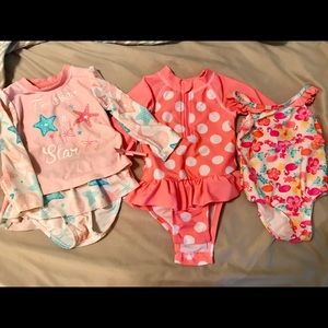 Baby girl bathing suits size 6-9 months